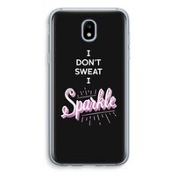 Sparkle quote: Samsung Galaxy J5 (2017) Transparant Hoesje