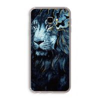 Darkness Lion: Samsung Galaxy J4 Plus Transparant Hoesje