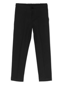 Paolo Pecora Kids pantalon de tailleur à taille élastiquée - Noir