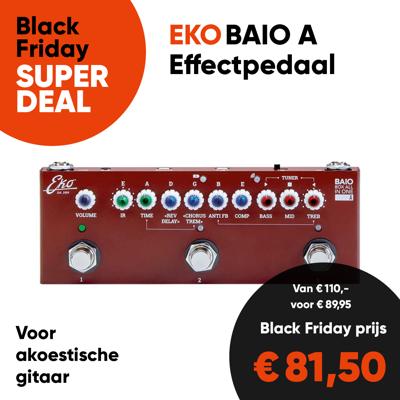 Eko BAIO A Mini Multi-Effectpedaal voor Akoestische en Klassieke Gitaar - Aanbieding