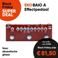 Eko BAIO A Mini Multi-Effectpedaal voor Akoestische en Klassieke Gitaar - Aanbieding