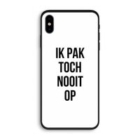 Ik pak nooit op: iPhone XS Biologisch afbreekbaar hoesje