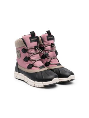 Geox Kids bottines Flexyper AB - Rose