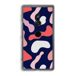 Memphis Shapes Pink: Sony Xperia XZ2 Transparant Hoesje