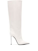 Le Silla bottes Eva 120 mm en cuir verni - Blanc - thumbnail