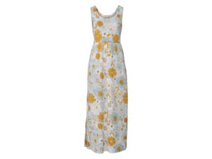 esmara Dames maxi-jurk (L (44/46), Bloemen/blauw)