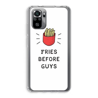 Fries before guys: Xiaomi Redmi Note 10S Transparant Hoesje