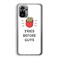 Fries before guys: Xiaomi Redmi Note 10S Transparant Hoesje