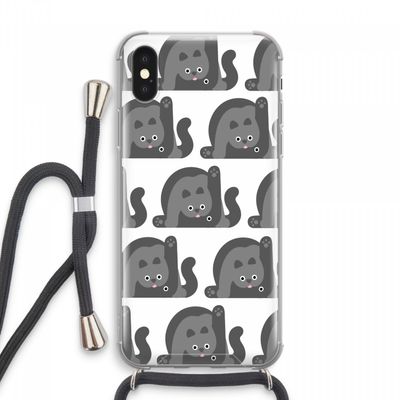 Cats: iPhone XS Max Transparant Hoesje met koord