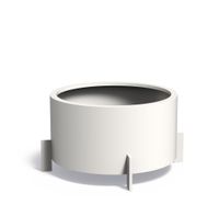 Aluminium plantenbak Drum 100x60cm. op=op