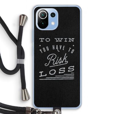 Risk loss: Xiaomi Mi 11 Lite Transparant Hoesje met koord