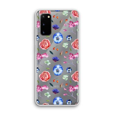 Bloemetjes: Samsung Galaxy S20 Transparant Hoesje