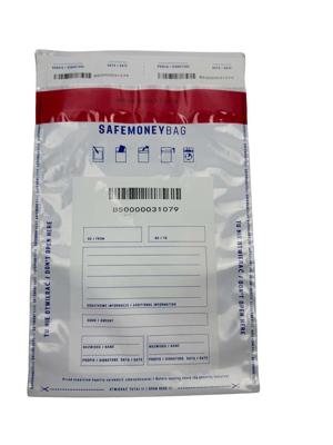 Veiligheidsenveloppen BESTPAK SAFEMONEYBAG deposito enveloppen 190x260+35 mm B5 100 stuks. Wit