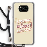 Pizza is the answer: Xiaomi Poco X3 NFC Transparant Hoesje met koord