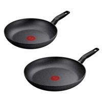 Pan Tefal DARK ESSENTIAL Zwart Aluminium Ø 24 cm Ø 28 cm 2 Onderdelen (2 Stuks)