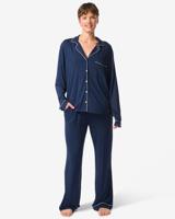 HEMA Damespyjama Donkerblauw (donkerblauw)