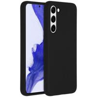 Accezz Liquid Silicone Backcover Samsung Galaxy S23 Plus Telefoonhoesje Zwart