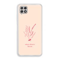 Where flowers bloom: Samsung Galaxy A22 4G Transparant Hoesje - thumbnail