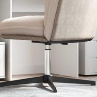 VidaXL Kantoorstoel gascilinder chroom 307-447 mm ijzer