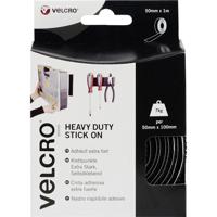 VELCRO® VEL-EC60241 Klittenband Om vast te plakken Haak- en lusdeel, Extra sterk (l x b) 1000 mm x 50 mm Zwart 1 m - thumbnail