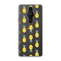 Ananas: Sony Xperia Pro-I Transparant Hoesje Ananas: Sony Xperia Pro-I Transparant Hoesje