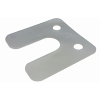 GB drukplaat met sleuf 1mm transparant etiket; 96 per zak | 480 stuks - 17434741