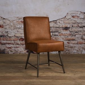Tower Living Eetkamerstoel 'Belmonte', kleur cognac