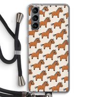 Pony: Samsung Galaxy S21 Transparant Hoesje met koord