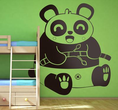 Sticker kind baby panda beer tak