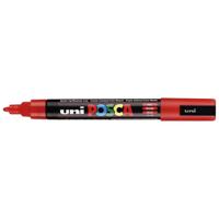 Paintmarker Uni POSCA PC5M medium rood | 6 stuks