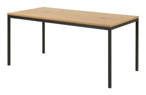Bendt Eettafel 'Holger' Eiken en metaal, 160 x 80cm