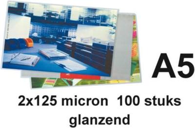GBC A5 lamineerhoezen glanzend 2x125 micron 100 stuks
