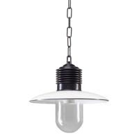 KS Verlichting Veranda hanglamp Ampere zwart met retro wit 1187 - thumbnail