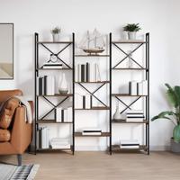 Boekenkast Gerookt eiken 156 x 25 x 167.5 cm Bewerkt hout