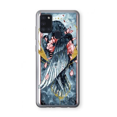 Golden Raven: Samsung Galaxy A21s Transparant Hoesje