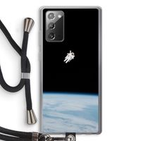 Alone in Space: Samsung Galaxy Note 20 / Note 20 5G Transparant Hoesje met koord
