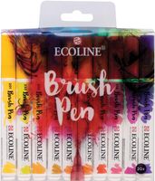 Talens Ecoline Brush pen, etui met 20 stuks in geassorteerde kleuren