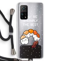 You're Shrimply The Best: Xiaomi Mi 10T 5G Transparant Hoesje met koord