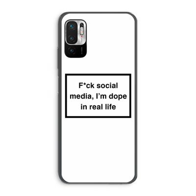 I'm dope: Xiaomi Redmi Note 10 5G Transparant Hoesje