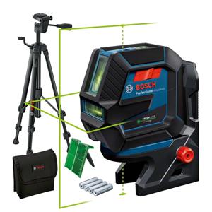 Bosch Professional GCL 2-50 G & Tripod Kruis- en puntlijnlaser Incl. statief, Incl. tas Reikwijdte (max.): 15 m