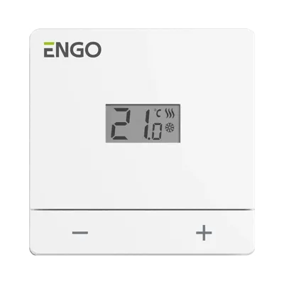 ENGO EASY-BATW - Bedrade Ketel thermostaat, Wit