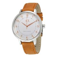 Horlogeband Armani Exchange AX5367 Leder Cognac 16mm