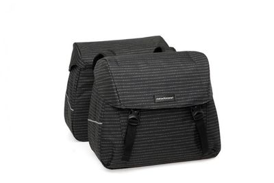 Newlooxs Joli dubbele fietstas mik adapter - waterafstotend polyester - 37l - 1.7kg - nomi black - sportieve fietstas