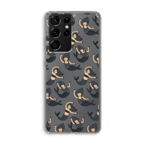 Zeemeermin: Samsung Galaxy S21 Ultra Transparant Hoesje