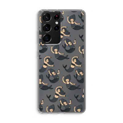 Zeemeermin: Samsung Galaxy S21 Ultra Transparant Hoesje