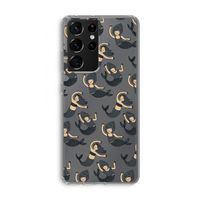 Zeemeermin: Samsung Galaxy S21 Ultra Transparant Hoesje