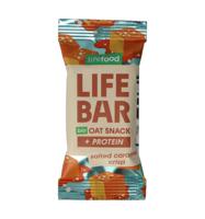 Lifebar oatsnack proteine salted caramel crisp bio