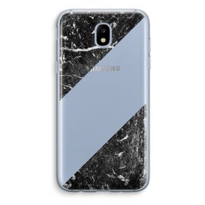 Zwart marmer: Samsung Galaxy J5 (2017) Transparant Hoesje