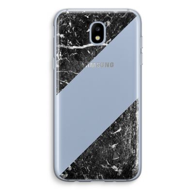 Zwart marmer: Samsung Galaxy J5 (2017) Transparant Hoesje