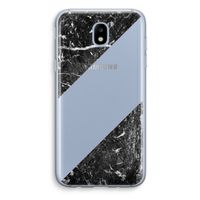 Zwart marmer: Samsung Galaxy J5 (2017) Transparant Hoesje